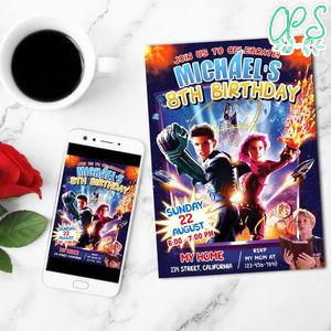 Sharkboy And Lavagirl Mobile Invite Customizable Template Instant Download