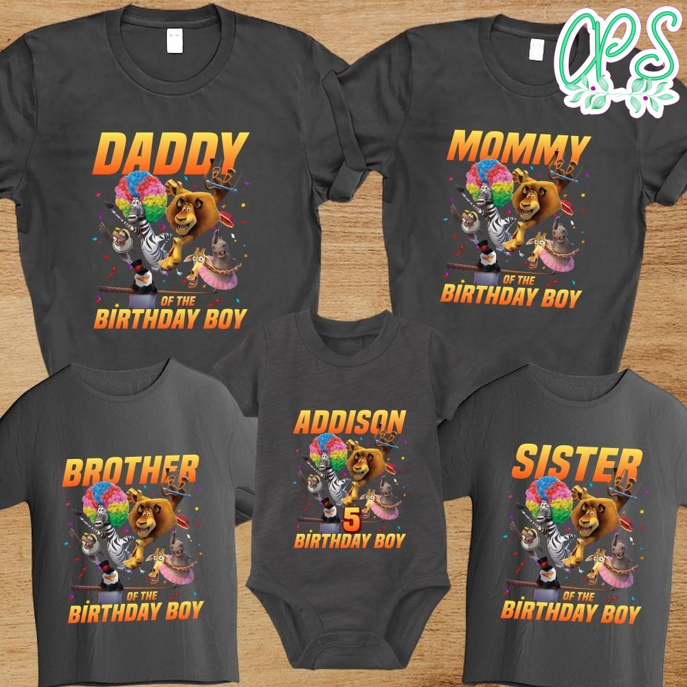 Madagascar 3 Family Birthday Party PNG file template