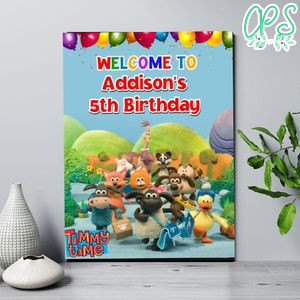 Timmy Time Birthday Welcome Sign Digital File Printable Instant Download