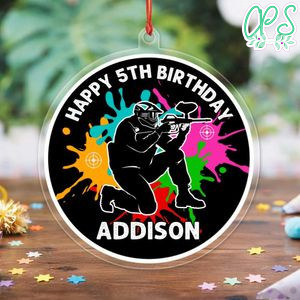 Paintball Acrylic Ornament Birthday Gift