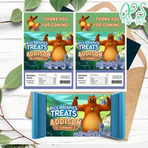 Grizzy and the lemmings Rice Krispies Treats Template Printable Instant Download