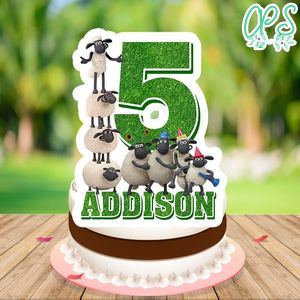 Shaun the Sheep Cake Topper Template Printable Instant Download