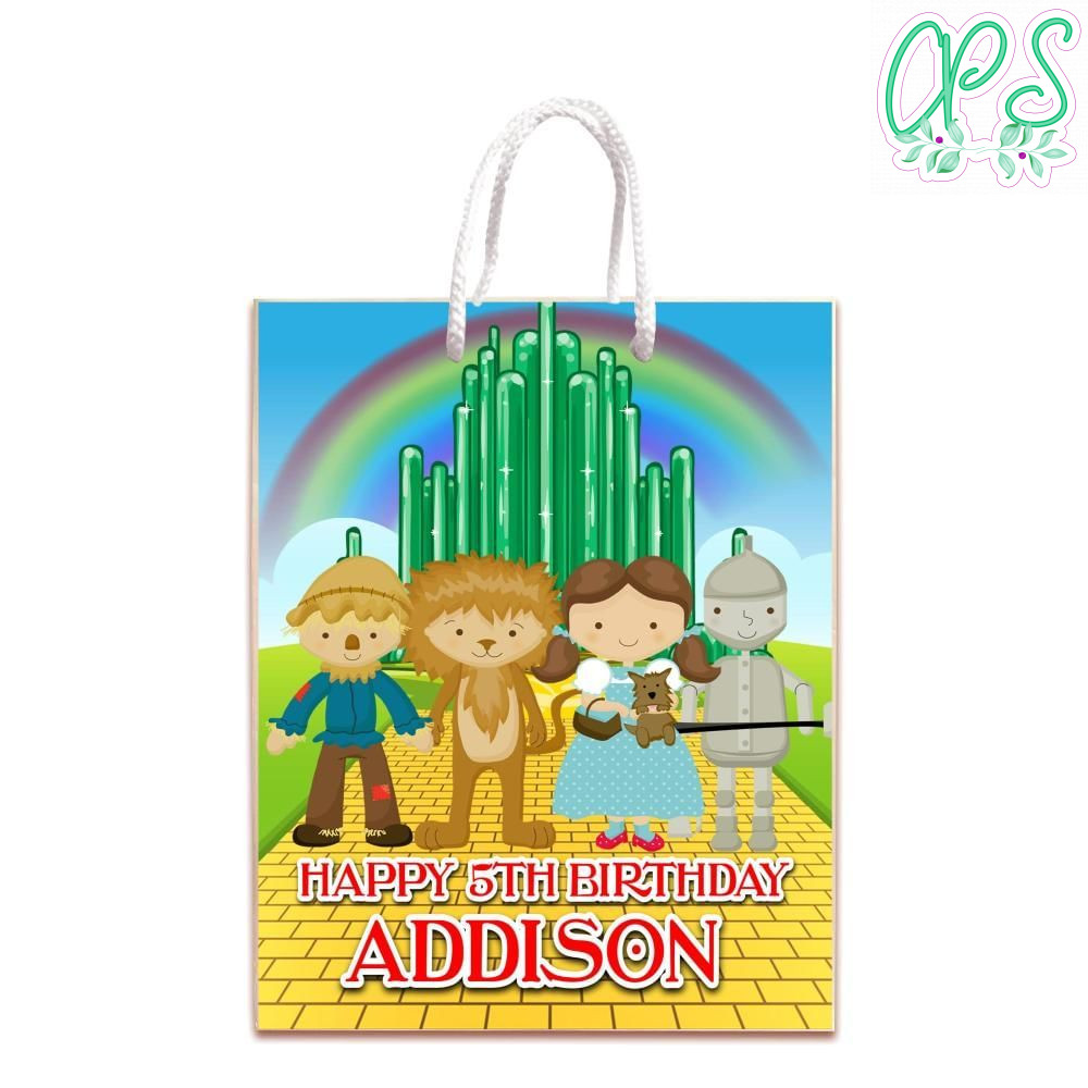 The Wizard Of Oz Gift Bag Label Template Printable Instant Download
