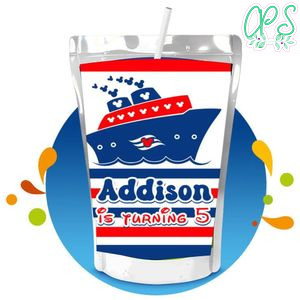 Disney Cruise Capri Sun Birthday Labels Digital File Printable Instant Download