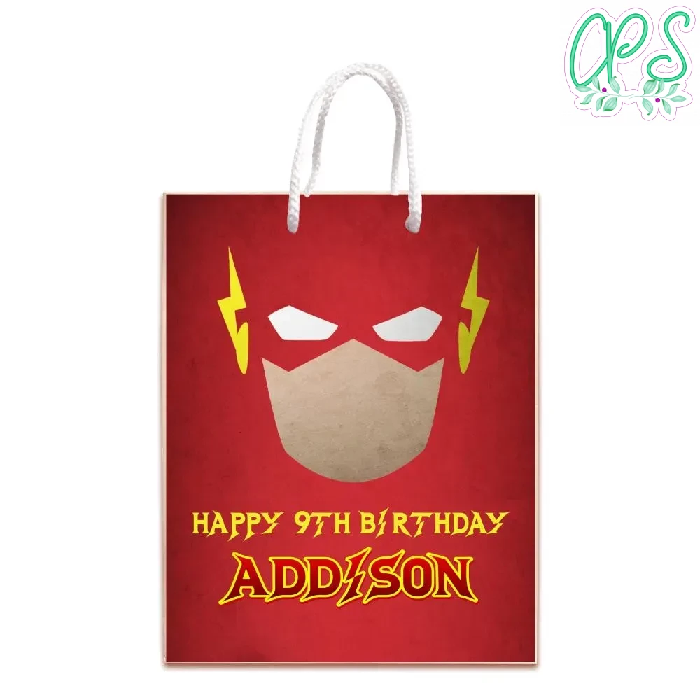 The Flash Gift Bag Label Template Printable DIY | CustomPartyShirts