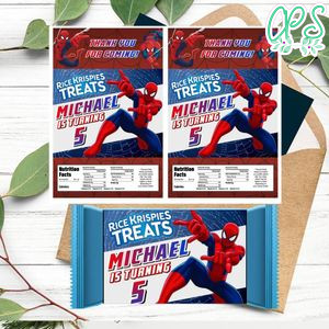 Spiderman Rice Krispies Treats Template Printable Instant Download