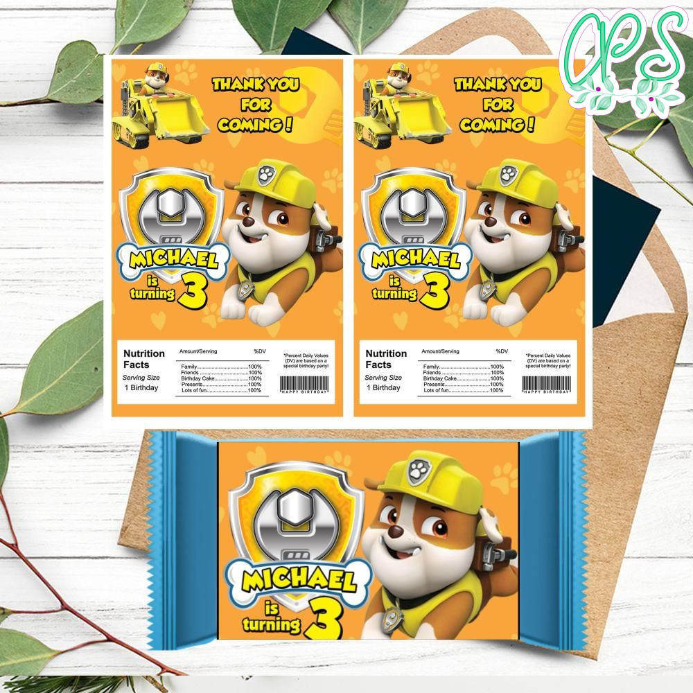 Rubble paw patrol Rice Krispies Treats Template Printable ...