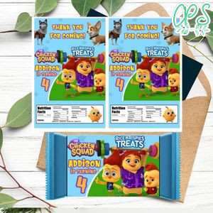 Chicken squad Rice Krispies Treats Template Printable Instant Download