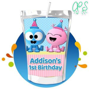 Gaa Gaa And Goo Goo Capri Sun Birthday Labels Digital File Printable Instant Download