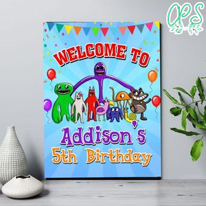 Garten Of Banban Birthday Welcome Sign Digital File Printable Instant Download