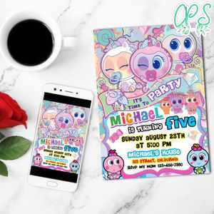 Ksimerito Birthday Invitation Customizable Template to Print at Home Instant Download