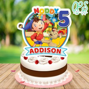 Noddy Birthday Cake Topper Template Printable Instant Download