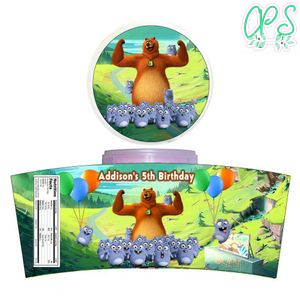 Grizzy And The Lemmings Cotton Candy Label Template To Print At Home Instant Download