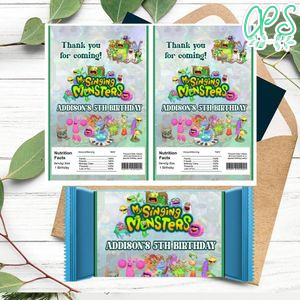 My singing monsters Rice Krispies Treats Template Printable Instant Download