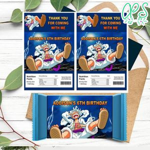 Luffy gear 5 Rice Krispies Treats Template Printable Instant Download