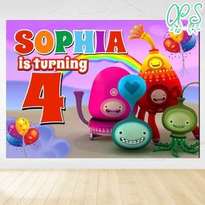 Buddi Birthday Backdrop Digital File Template Instant Download