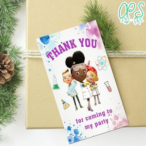 Ada Twist scientist Thank you tag Customizable Template to Print at Home Instant Download