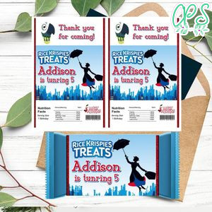 Mary Poppin Rice Krispies Treats Template Printable Instant Download