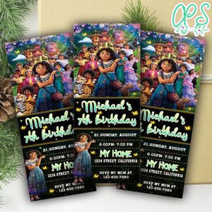 Encanto Ticket Invitation Customizable Template Instant Download