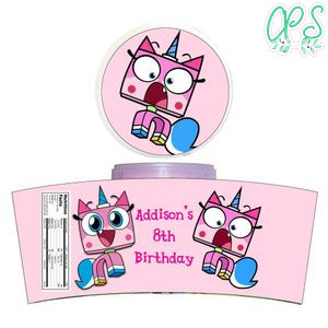 Unikitty Cotton Candy Label Template To Print At Home Instant Download