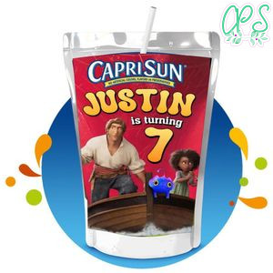 Sea Beast Capri Sun Birthday Labels Digital File Printable Instant Download