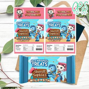 Sheriff Callie Rice Krispies Treats Template Printable Instant Download