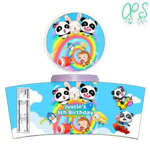 Babybus Cotton Candy Label Template To Print At Home Instant Download