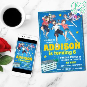 Drifting Home Birthday Invitation Customizable Template to Print at Home Instant Download