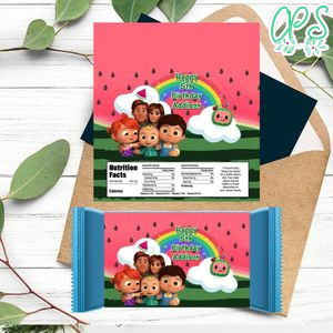 Cocomelon Candy Bar Label Customizable Template Instant Download