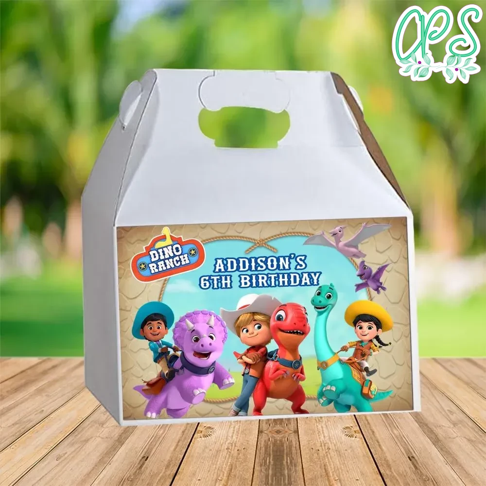 Dino Ranch Gable Box Digital File Printable DIY | CustomPartyShirts