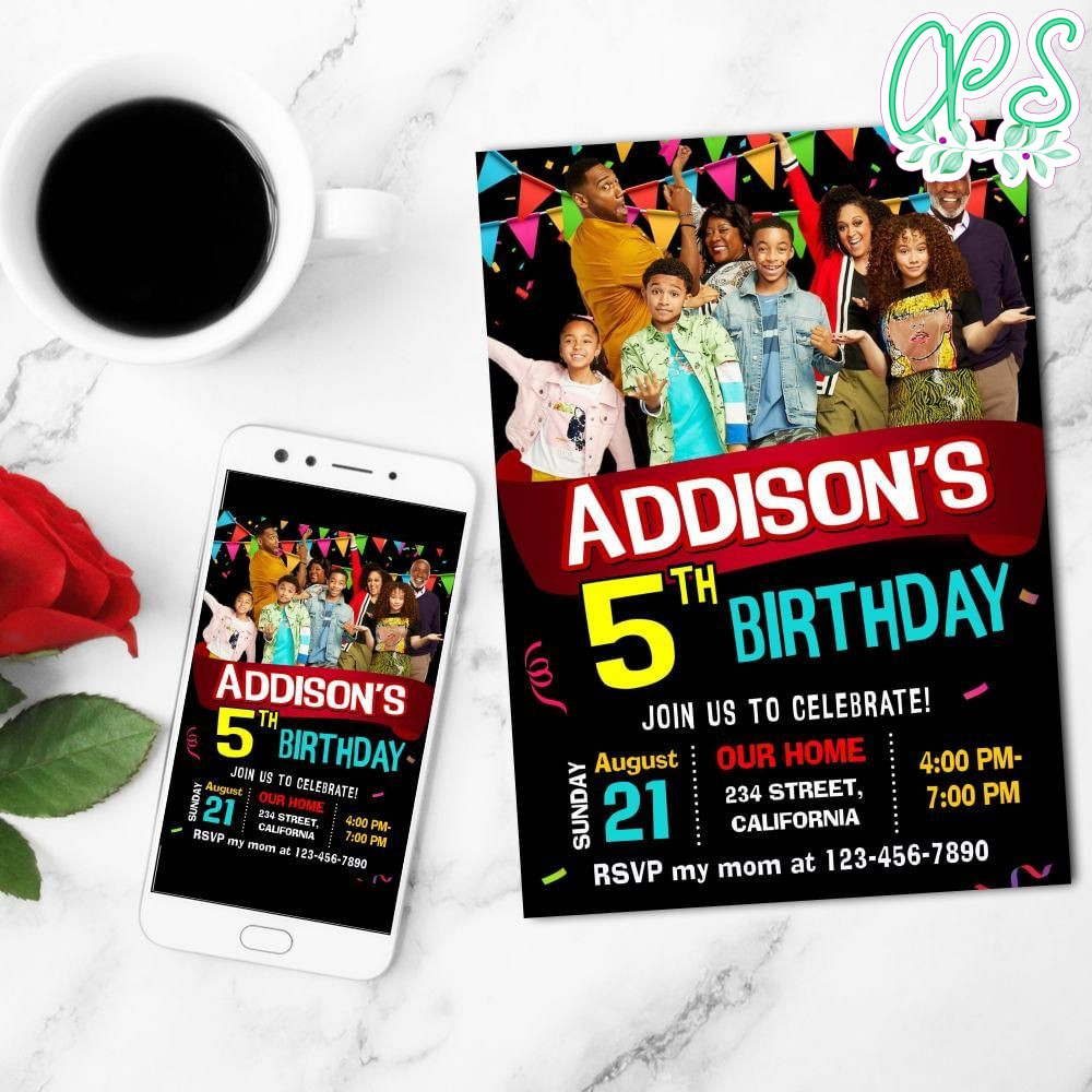 Family Reunion Mobile Invite Customizable Template Instant Download