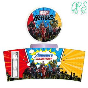 Superhero Marvel Cotton Candy Label Template To Print At Home Instant Download
