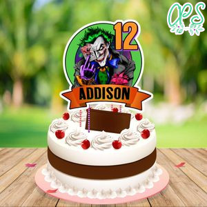 Joker Cake Topper Template Printable Instant Download