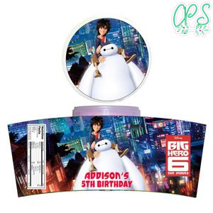 Big Hero 6 Cotton Candy Label Template To Print At Home Instant Download