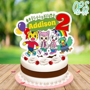 Shimajiro Birthday Cake Topper Template Printable Instant Download