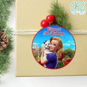 The Proud Princess Circle Sticker Template Customizable To Print At Home Instant Download