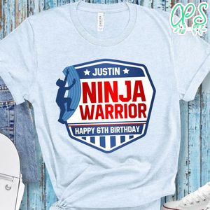 American Ninja Warrior Birthday Boy PNG file template