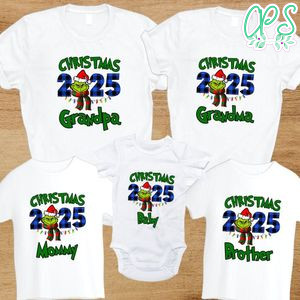Grinch Christmas Birthday Boy Family Birthday Party PNG file template