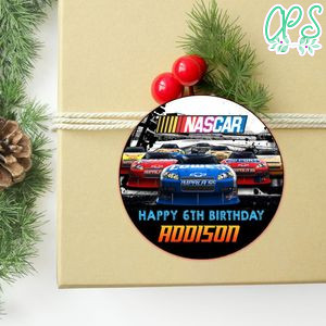 Nascar Circle Sticker Template Customizable To Print At Home Instant Download