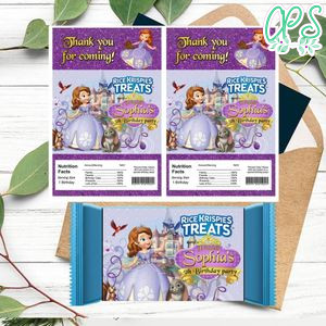 Princess Sofia Rice Krispies Treats Template Printable Instant Download