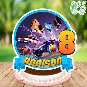Rocket League Cake Topper Template Printable Instant Download