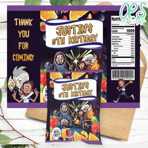 The Owl House Birthday Party Fruit Snack Bag Digital File Printable Instant Download