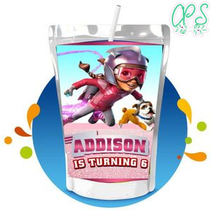 Rocketeer Capri Sun Birthday Labels Digital File Printable Instant Download