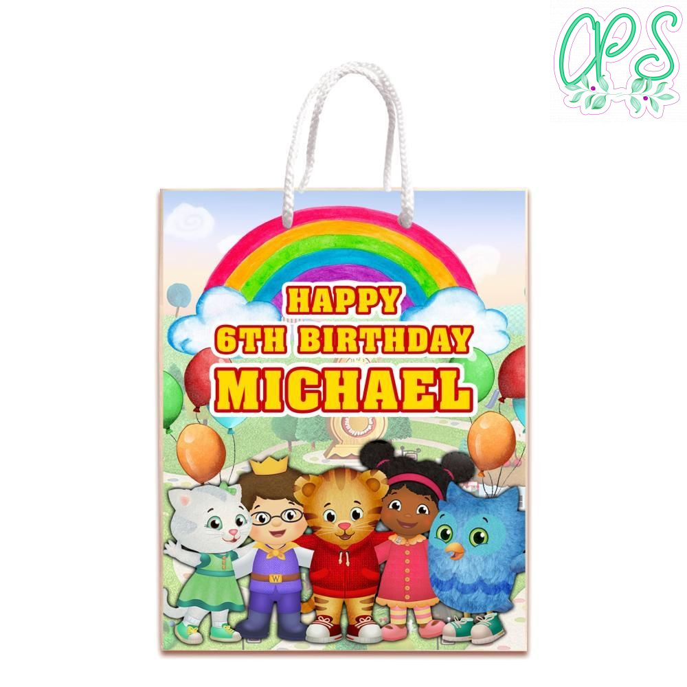 Daniel Tiger Gift Bag Label Template Printable Instant Download