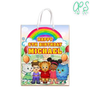 Daniel Tiger Gift Bag Label Template Printable Instant Download