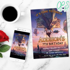 Avatar 3 Party Invitation Customizable Template to Print at Home Instant Download