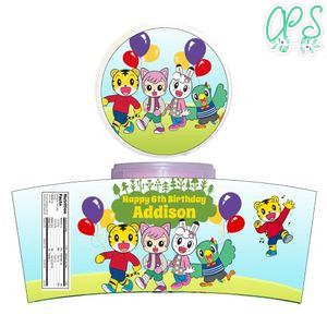 Shimajiro Cotton Candy Label Template To Print At Home Instant Download