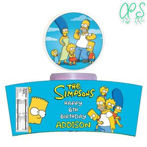 Simpson Cotton Candy Label Template To Print At Home Instant Download