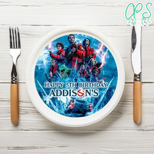 Ghostbusters: Frozen Empire Birthday Plate Template Customizable To Print At Home Instant Download