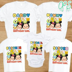 Tsum tsum Birthday Family Trip Vacation PNG file template